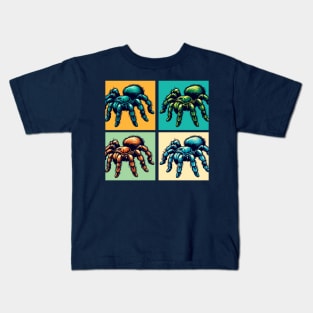 Pop Greenbottle Blue Tarantula - Cool Spider Kids T-Shirt